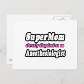 SuperMama.. Anästhesiologe Postkarte (Vorne/Hinten)