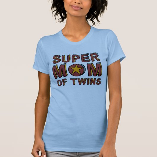 SUPERMama DER ZWILLINGE T-Shirt (Vorderseite)