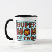 SUPERMama DER ZWILLINGE Tasse (Links)