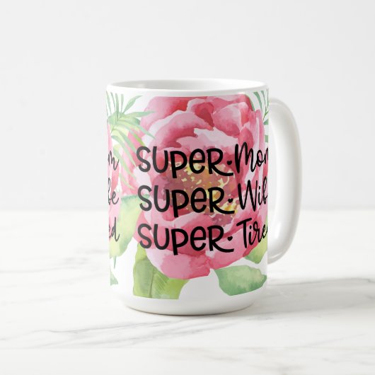 SuperMama Kaffeetasse (VorderseiteRechts)