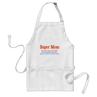 SuperMama mit SuperPower-T - Shirts und Schürze