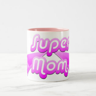 SuperMama-Rosa-Tasse Zweifarbige Tasse