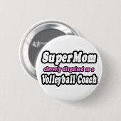 SuperMama.. Volleyball-Trainer Button (Vorne & Hinten)