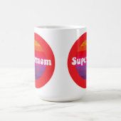 Supermama zum besten Mutter Muttertag Kaffeetasse (Mittel)
