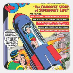 Superman #146 quadratischer aufkleber