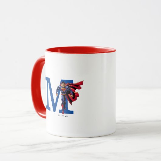 Superman 47 | Fügen Sie Ihre Monogramme hinzu Tasse (Vorderseite Links)