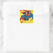 Superman #57 quadratischer aufkleber (Tasche)