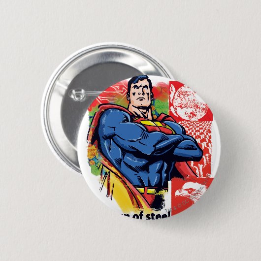 Superman 58 button (Vorne & Hinten)
