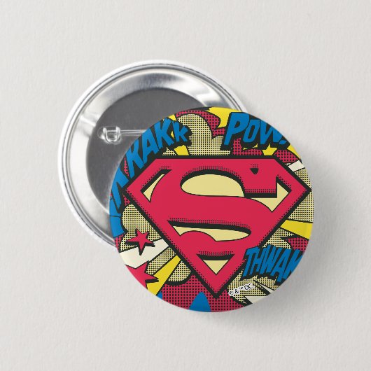 Superman 66 button (Vorne & Hinten)
