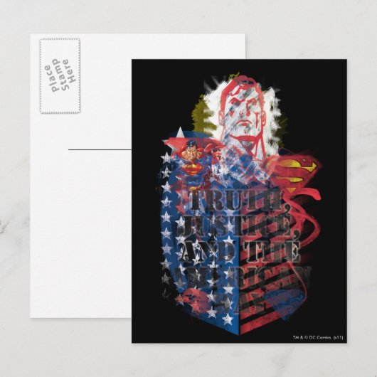 Superman 75 postkarte (Vorne/Hinten)
