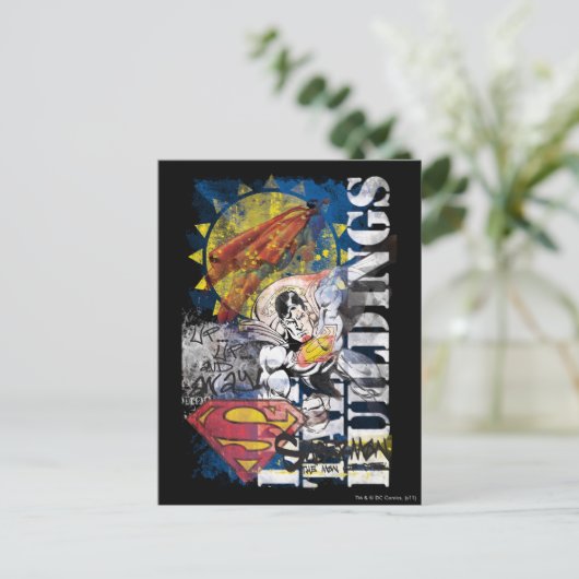 Superman 77 postkarte (Stehend Vorderseite)