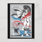 Superman - Absurd Collage Poster Postkarte (Vorderseite)