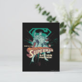 Superman Action verpackt Postkarte (Stehend Vorderseite)