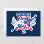 Superman All-American Postkarte (Vorne/Hinten)