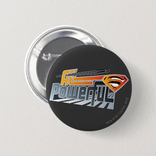 Superman All Powerful Button (Vorne & Hinten)
