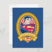Superman American Hero Postkarte (Vorne/Hinten)