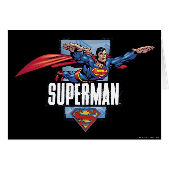 Superman and Logo Bordered (Vorderseite (Horizontal))