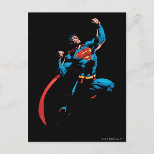 Superman Arms Raise Postkarte (Vorderseite)