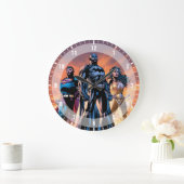 Superman, Batman & Wonder Woman Trinity Große Wanduhr (Zuhause)