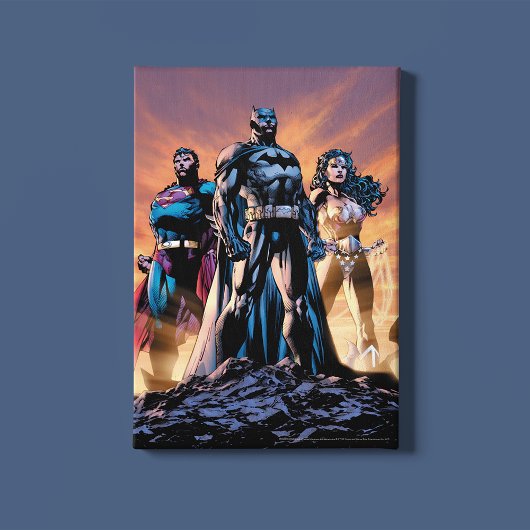 Superman, Batman & Wonder Woman Trinity Leinwanddruck