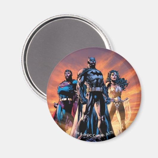 Superman, Batman & Wonder Woman Trinity Magnet (Vorderseite/Rückseite)