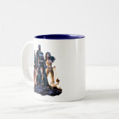 Superman, Batman & Wonder Woman Trinity Zweifarbige Tasse (Vorderseite Links)