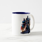 Superman, Batman & Wonder Woman Trinity Zweifarbige Tasse (VorderseiteRechts)