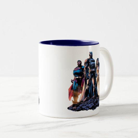 Superman, Batman & Wonder Woman Trinity Zweifarbige Tasse (VorderseiteRechts)