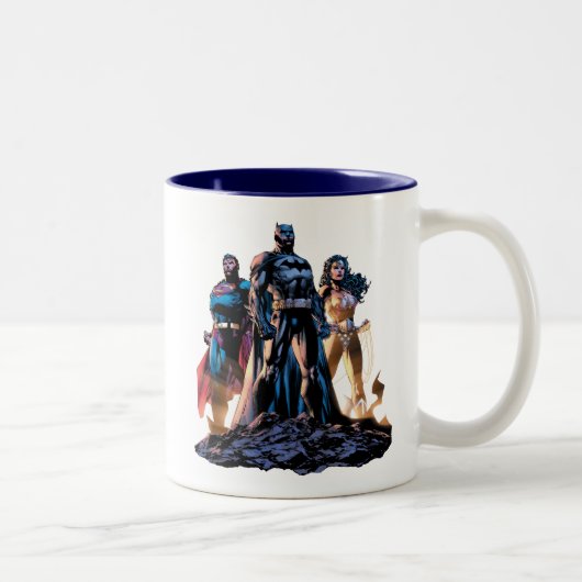 Superman, Batman & Wonder Woman Trinity Zweifarbige Tasse (Rechts)