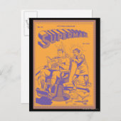 Superman bekommt einen Haarschnitt Postkarte (Vorne/Hinten)