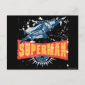 Superman bekümmert postkarte (Vorderseite)