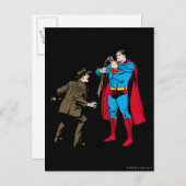 Superman beugt sich einer Waffe Postkarte (Vorne/Hinten)