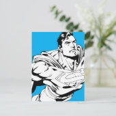 Superman Black and White 1 Postkarte (Stehend Vorderseite)