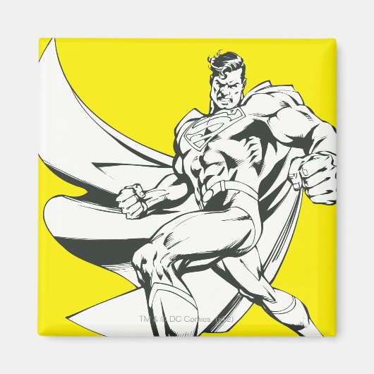 Superman Black and White 2 Magnet (Vorne)