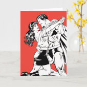 Superman Black and White 4 Karte (Gelbe Blume)