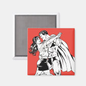 Superman Black and White 4 Magnet (Vorderseite/Rückseite)