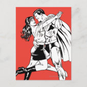 Superman Black and White 4 Postkarte (Vorderseite)