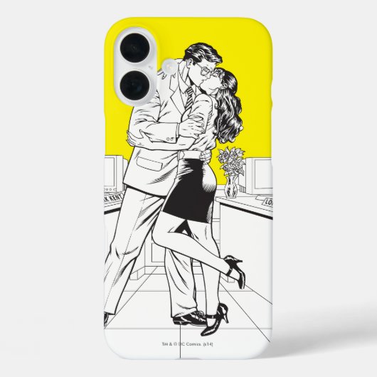 Superman Black and White 5 Case-Mate iPhone Hülle (Rückseite)