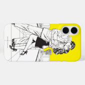 Superman Black and White 5 Case-Mate iPhone Hülle (Rückseite (Horizontal))