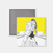 Superman Black and White 5 Magnet (Vorderseite/Rückseite)