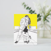 Superman Black and White 5 Postkarte (Stehend Vorderseite)