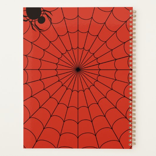 SUPERMAN BLUE AND RED pattern for KINDER, school Planer (Rückseite)