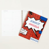 SUPERMAN BLUE AND RED pattern for KINDER, school Planer (Anzeige)