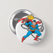 Superman Breaks Chains 3 Button (Vorne & Hinten)