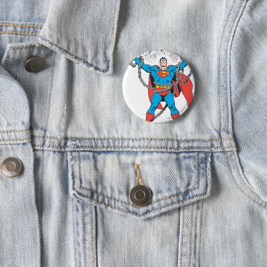 Superman Breaks Chains Button (Beispiel)