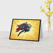 Superman bricht Ketten Karte (Gelbe Blume)