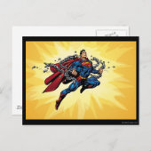 Superman bricht Ketten Postkarte (Vorne/Hinten)