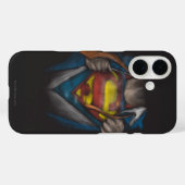 Superman | Brustkorbskizze eingefärbt Case-Mate iPhone Hülle (Rückseite (Horizontal))