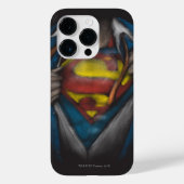 Superman | Brustkorbskizze eingefärbt Case-Mate iPhone Hülle (Rückseite)