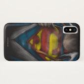 Superman | Brustkorbskizze eingefärbt Case-Mate iPhone Hülle (Rückseite (Horizontal))